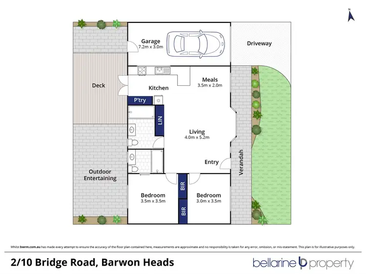 Floorplan of Homely unit listing, 2/10 Bridge Road, Barwon Heads VIC 3227