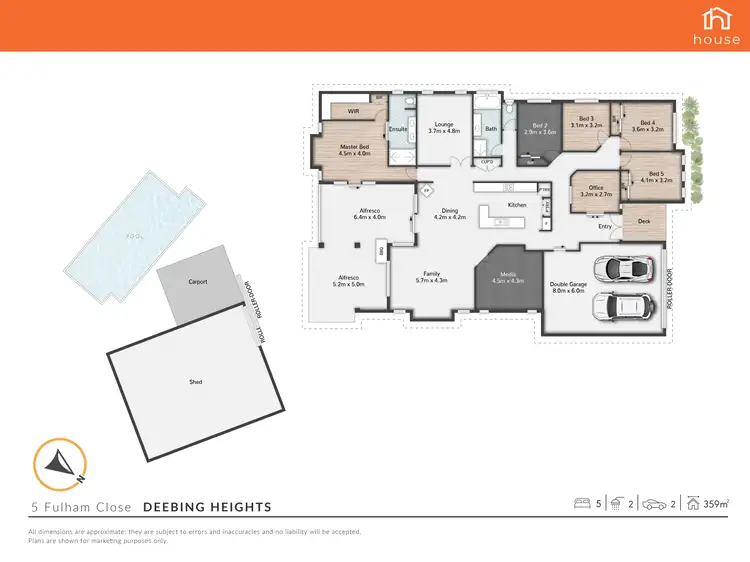 Floorplan of Homely house listing, 5 Fulham Close, Deebing Heights QLD 4306