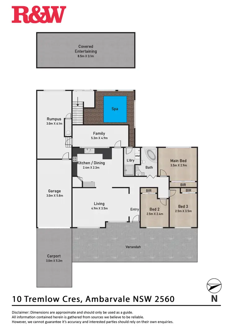 Floorplan of Homely house listing, 10 Tremlow Crescent, Ambarvale NSW 2560