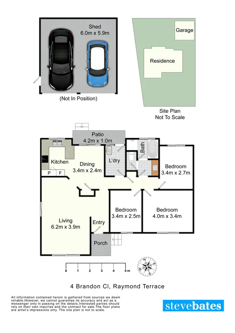 Floorplan of Homely house listing, 4 Brandon Close, Raymond Terrace NSW 2324