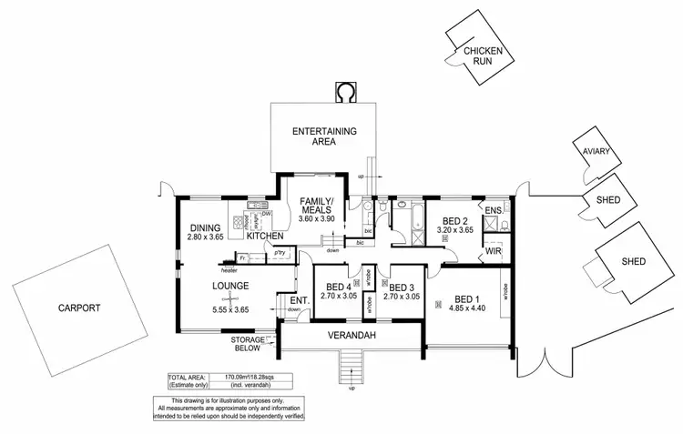 Floorplan of Homely house listing, 1 Dorset Court, Flagstaff Hill SA 5159