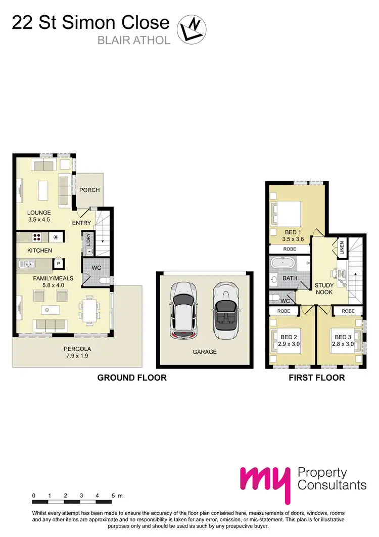 Floorplan of Homely house listing, 22 St Simon Close, Blair Athol NSW 2560