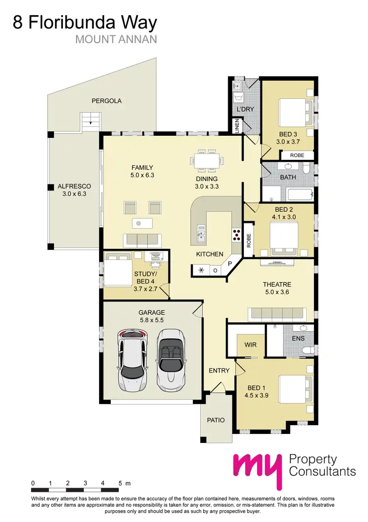 Floorplan of Homely house listing, 8 Floribunda Way, Mount Annan NSW 2567
