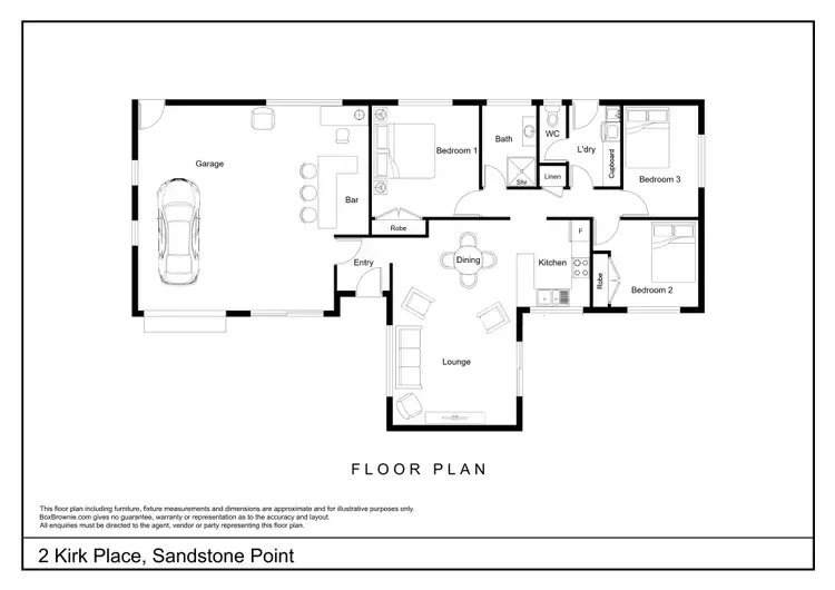 Floorplan of Homely house listing, 2 Kirk Place, Sandstone Point QLD 4511