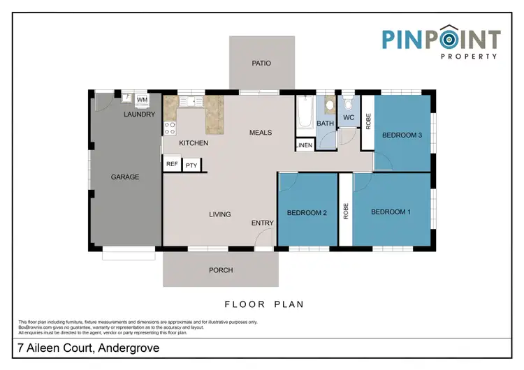 Floorplan of Homely house listing, 7 Aileen Court, Andergrove QLD 4740