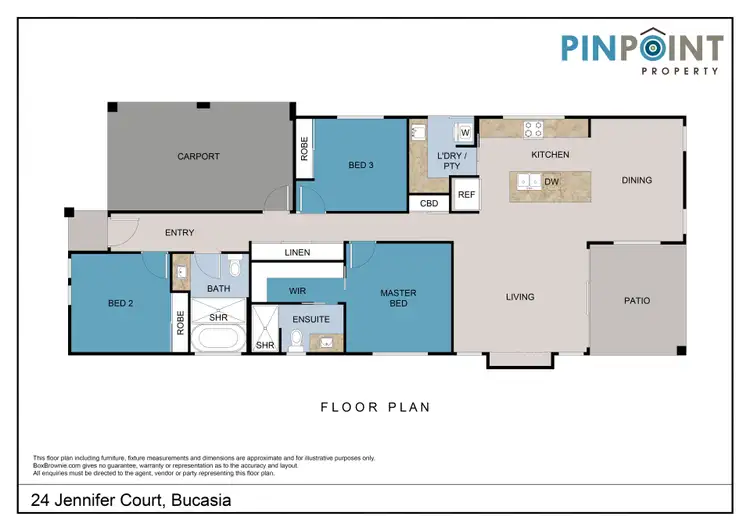 Floorplan of Homely house listing, 24 Jennifer Court, Bucasia QLD 4750