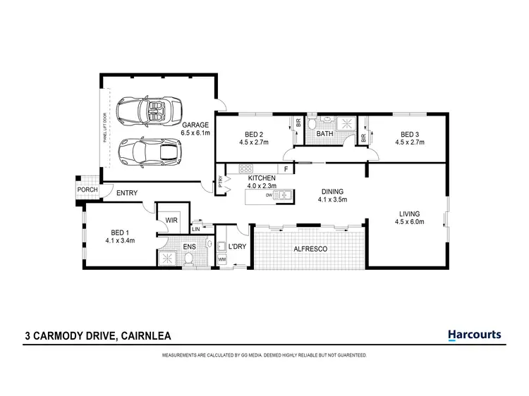 Floorplan of Homely house listing, 3 Carmody Drive, Cairnlea VIC 3023