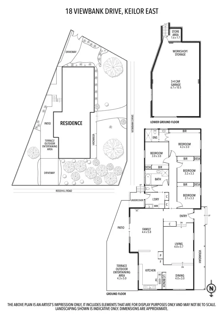 Floorplan of Homely house listing, 18 Viewbank Drive, Keilor East VIC 3033