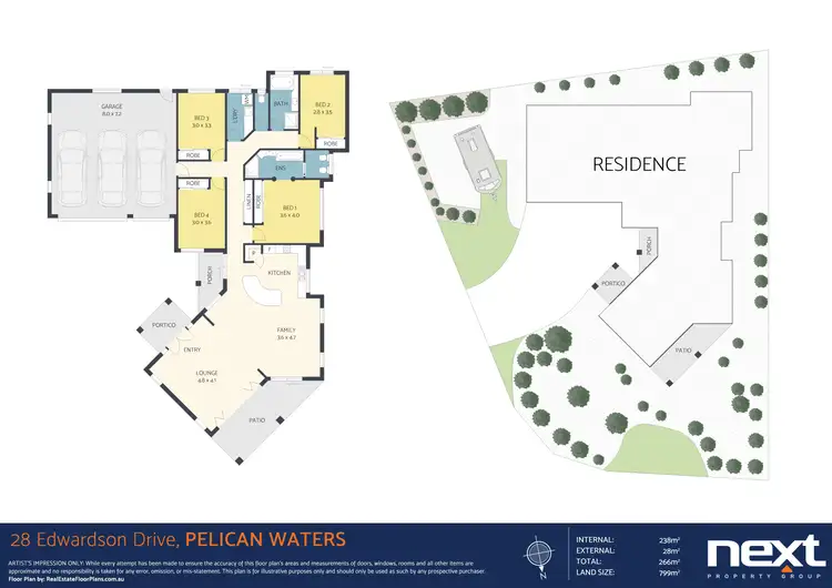 Floorplan of Homely house listing, 28 Edwardson Drive, Pelican Waters QLD 4551