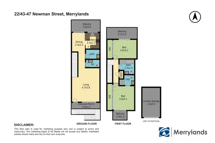 Floorplan of Homely apartment listing, 22/43-47 Newman Street, Merrylands NSW 2160