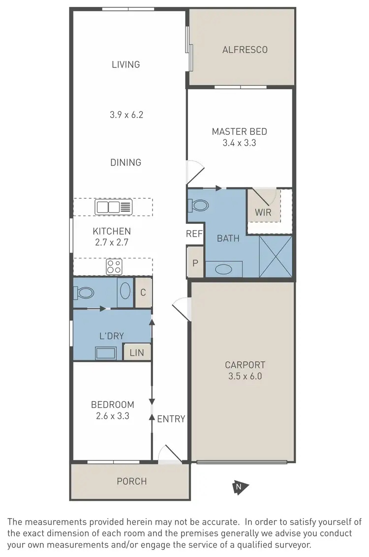 Floorplan of Homely retirement listing, 13 Damson Circuit, Deanside VIC 3336