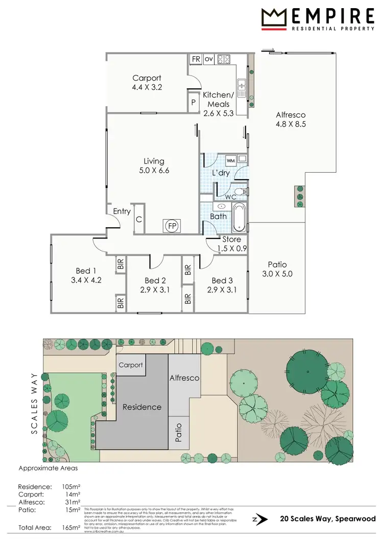 Floorplan of Homely house listing, 20 Scales Way, Spearwood WA 6163