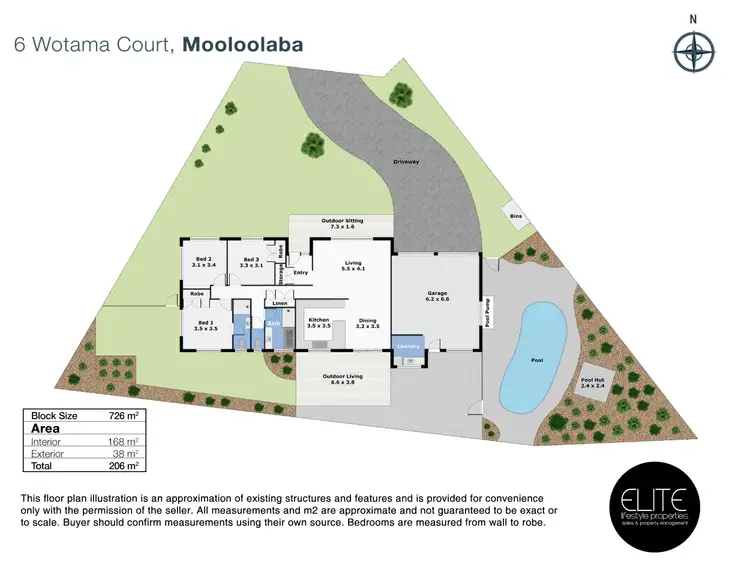 Floorplan of Homely house listing, 6 Wotama Court, Mooloolaba QLD 4557