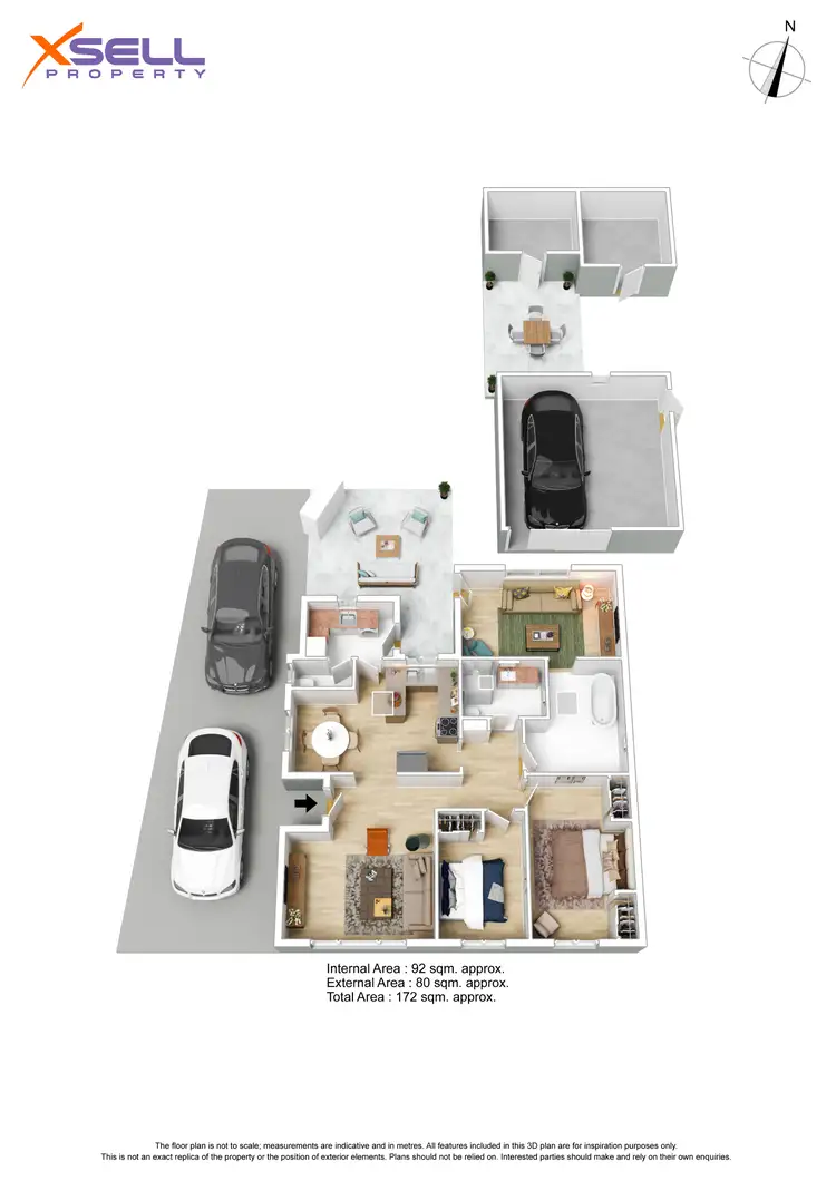 Floorplan of Homely semi-detached listing, 11 Grantala Street, Taperoo SA 5017