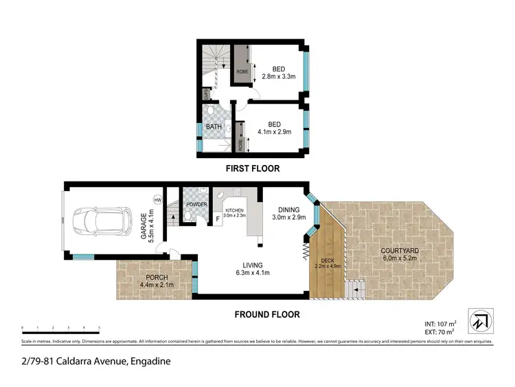 Floorplan of Homely townhouse listing, 2/79-81 Caldarra Avenue, Engadine NSW 2233