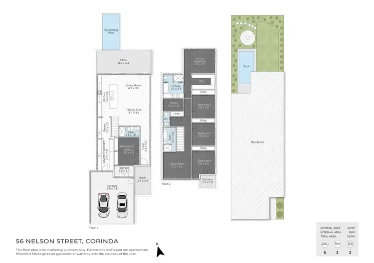 Floorplan of Homely house listing, 56 Nelson Street, Corinda QLD 4075