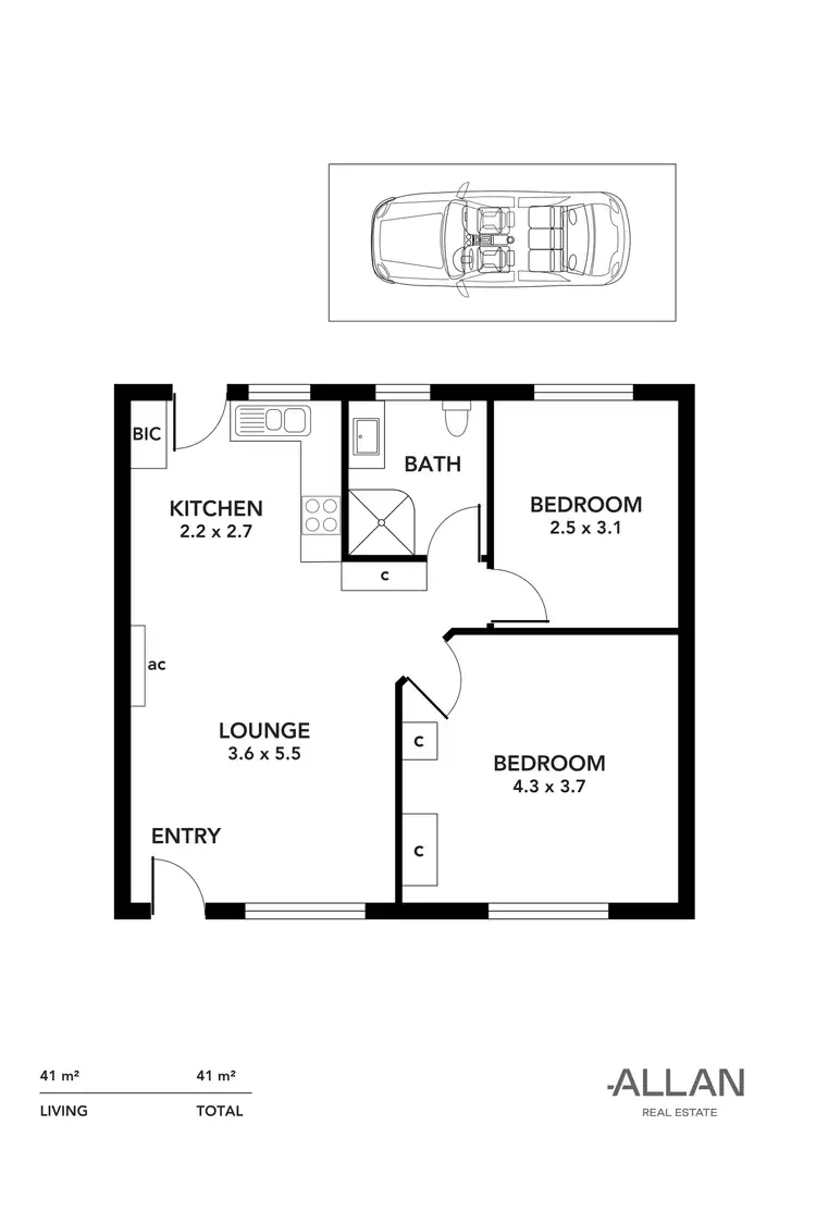 Floorplan of Homely unit listing, 9/218 Esplanade, Seacliff SA 5049