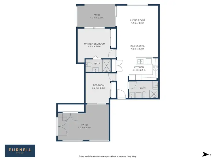 Floorplan of Homely apartment listing, 1/16 Berrigan Crescent, O'connor ACT 2602