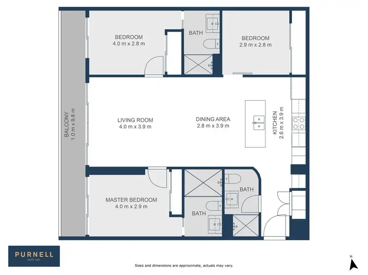 Floorplan of Homely apartment listing, 102/217 Northbourne Avenue, Turner ACT 2612