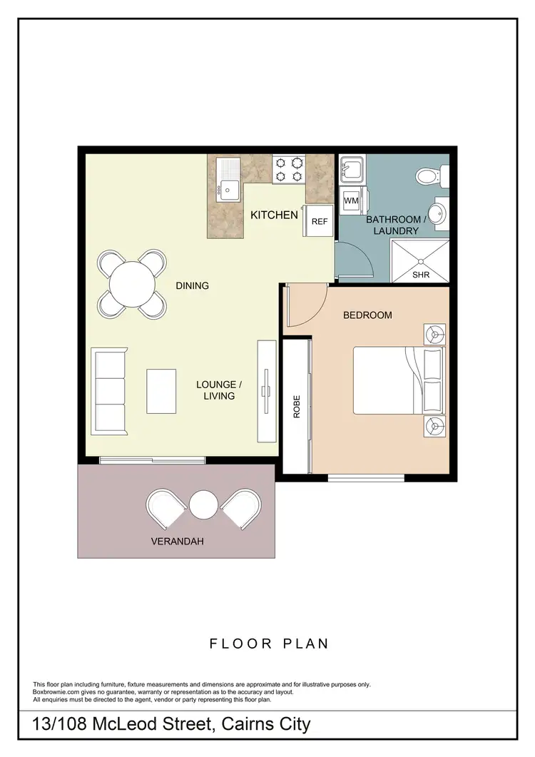 Floorplan of Homely apartment listing, 13/108 McLeod Street, Cairns City QLD 4870