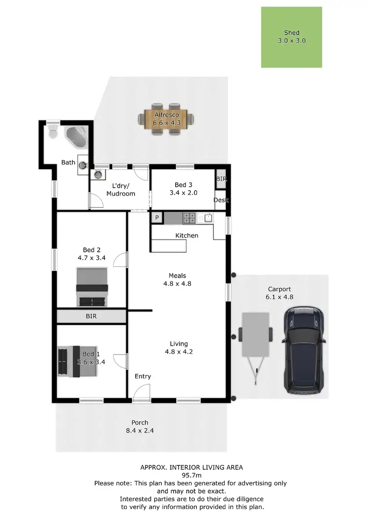 Floorplan of Homely house listing, 94 John Street, Corowa NSW 2646