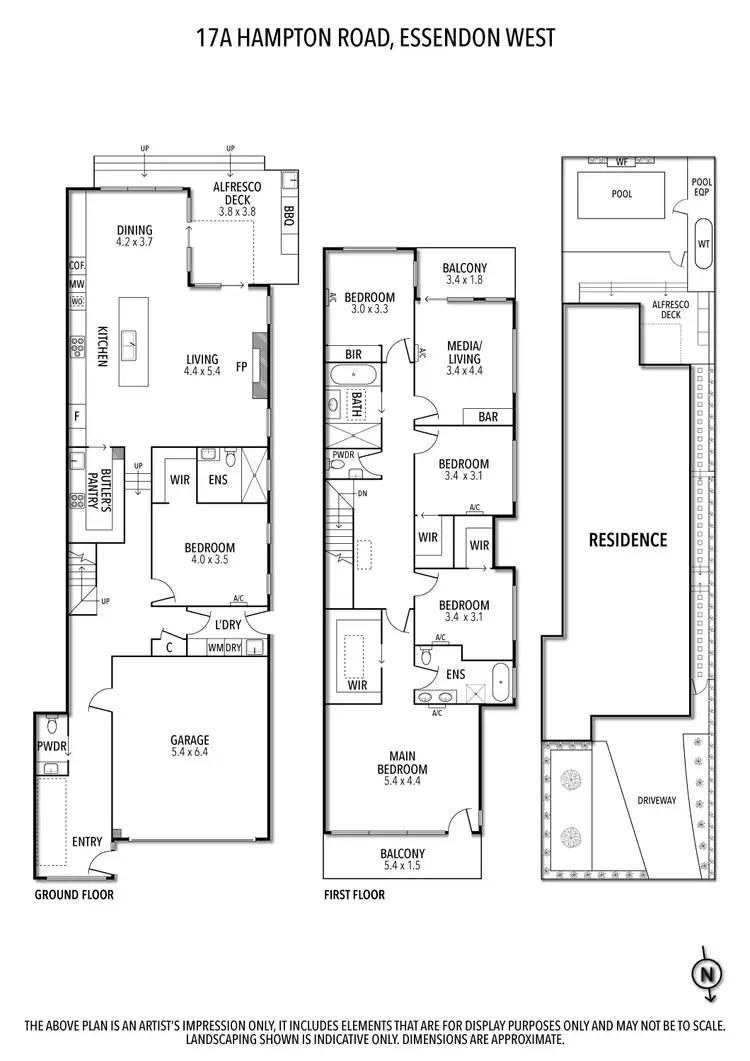 Floorplan of Homely house listing, 17A Hampton Road, Essendon West VIC 3040