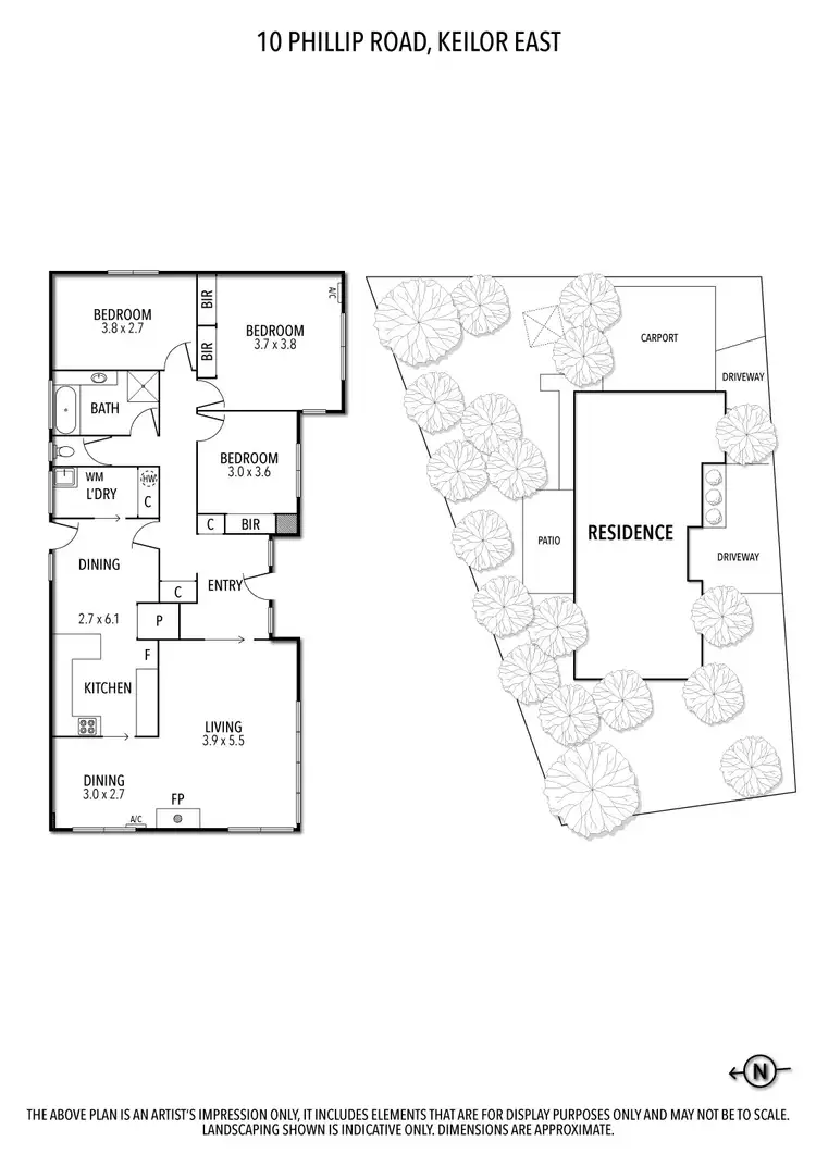 Floorplan of Homely house listing, 10 Phillip Road, Keilor East VIC 3033