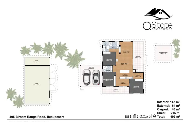Floorplan of Homely house listing, 405 Birnam Range Road, Beaudesert QLD 4285