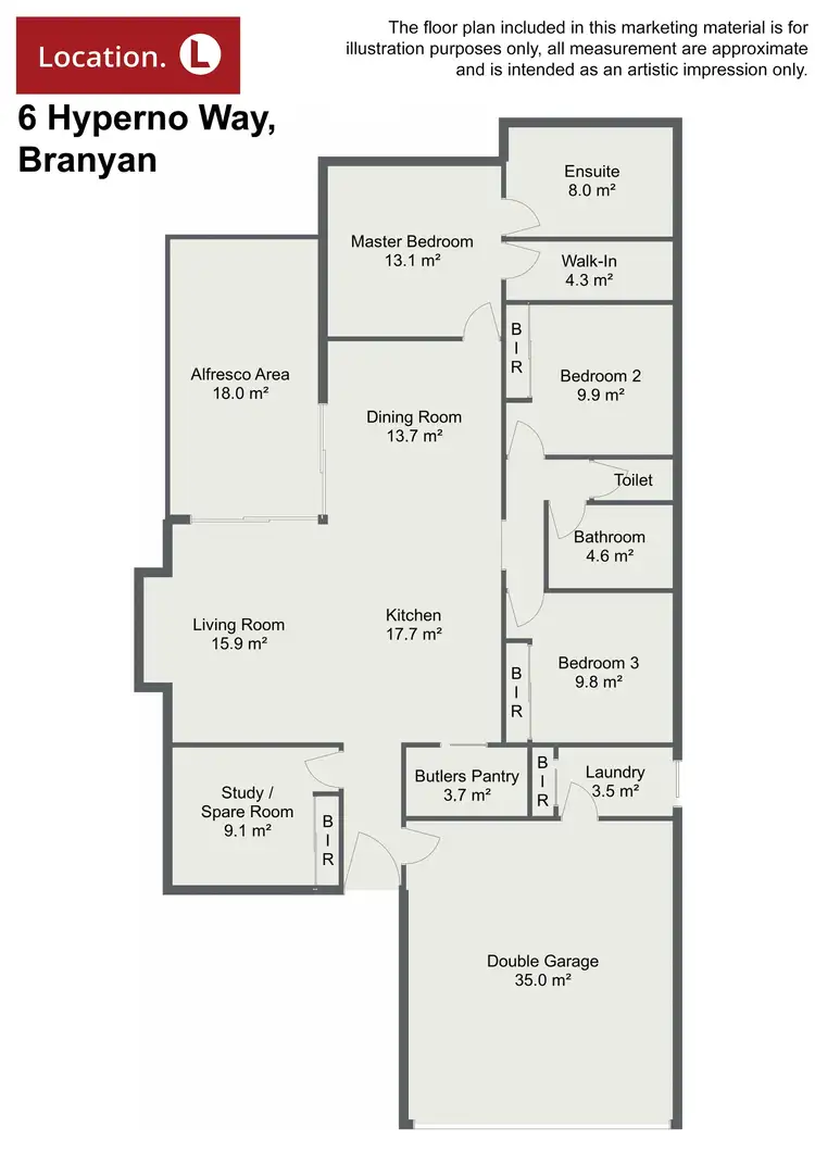 Floorplan of Homely rural property listing, 6 Hyperno Way, Branyan QLD 4670
