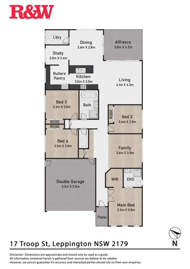 Floorplan of Homely house listing, 17 Troop Street, Leppington NSW 2179