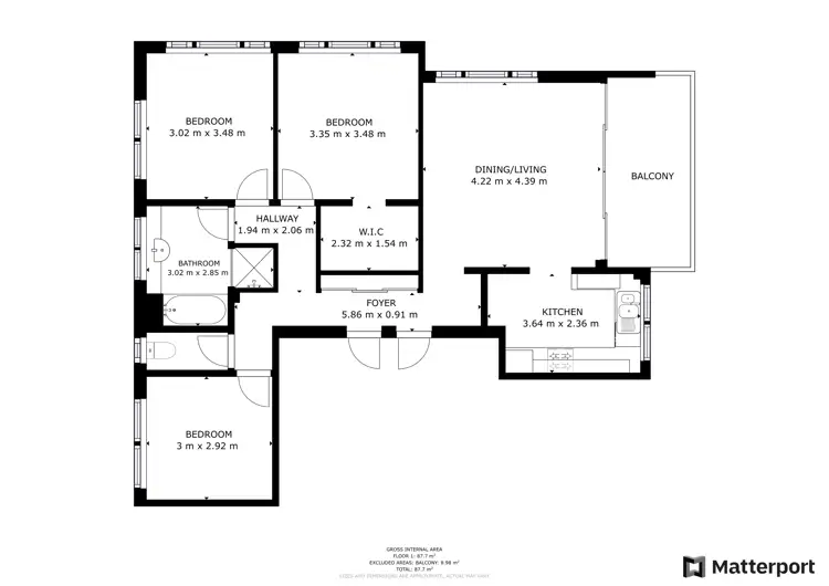 Floorplan of Homely unit listing, 1/15 Globe Street, Ashgrove QLD 4060
