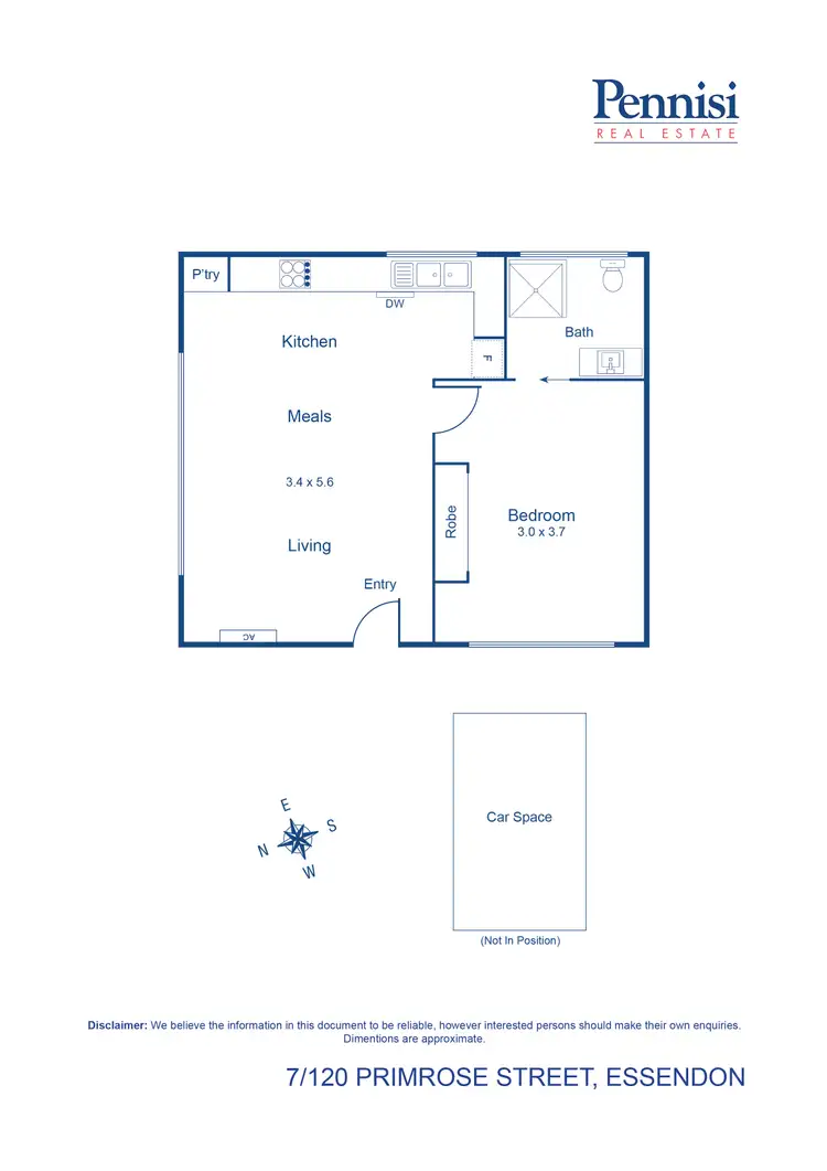 Floorplan of Homely apartment listing, 7/120 Primrose Street, Essendon VIC 3040