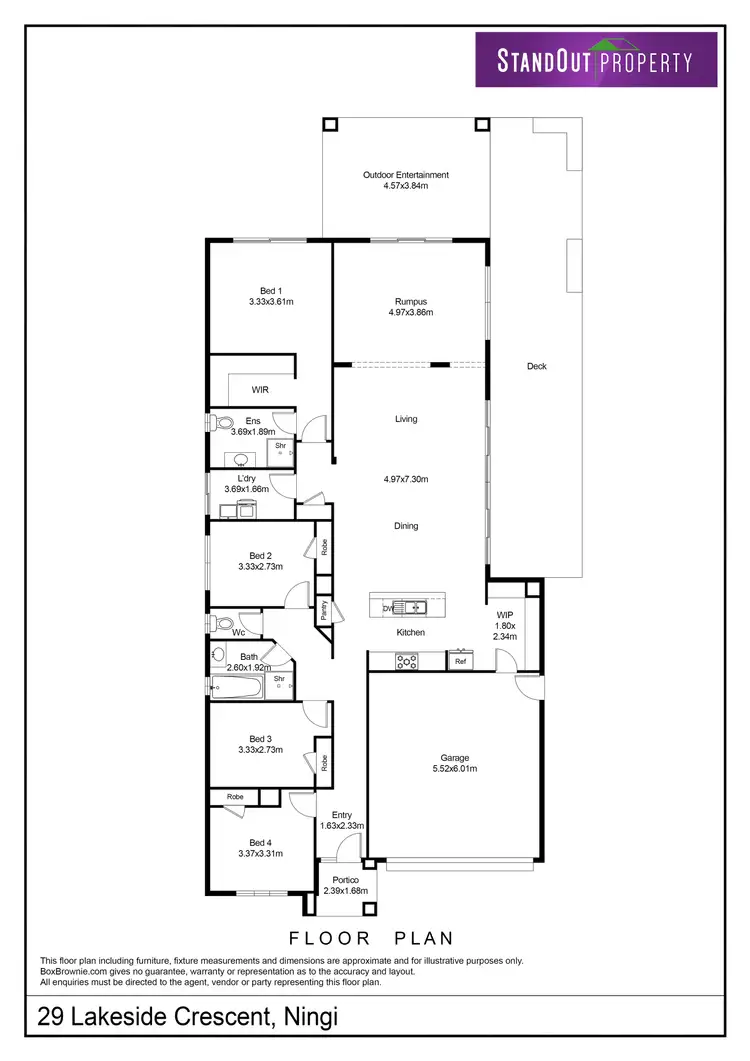 Floorplan of Homely house listing, 29 Lakeside Crescent, Ningi QLD 4511