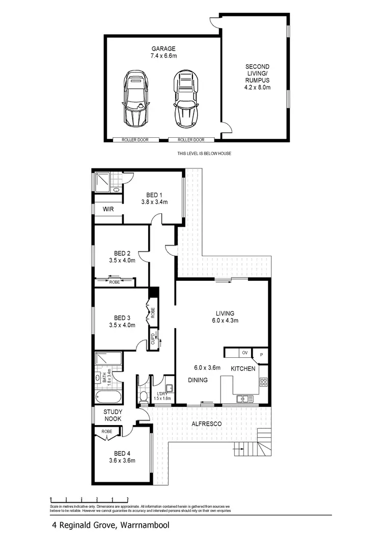 Floorplan of Homely house listing, 4 Reginald Grove, Warrnambool VIC 3280