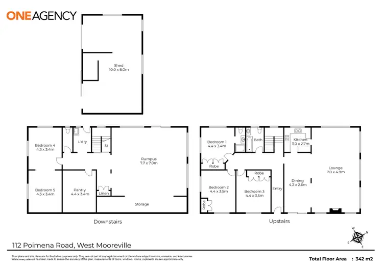 Floorplan of Homely rural property listing, 112 Poimena Road, West Mooreville TAS 7321