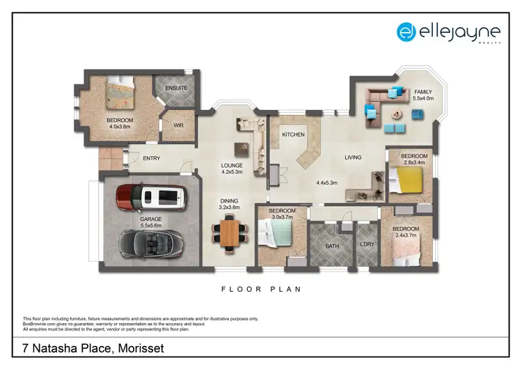 Floorplan of Homely house listing, 7 Natasha Place, Morisset NSW 2264