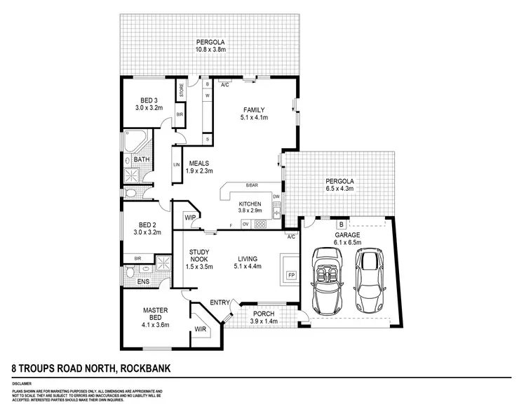 Floorplan of Homely house listing, 8 Troups Road North, Rockbank VIC 3335