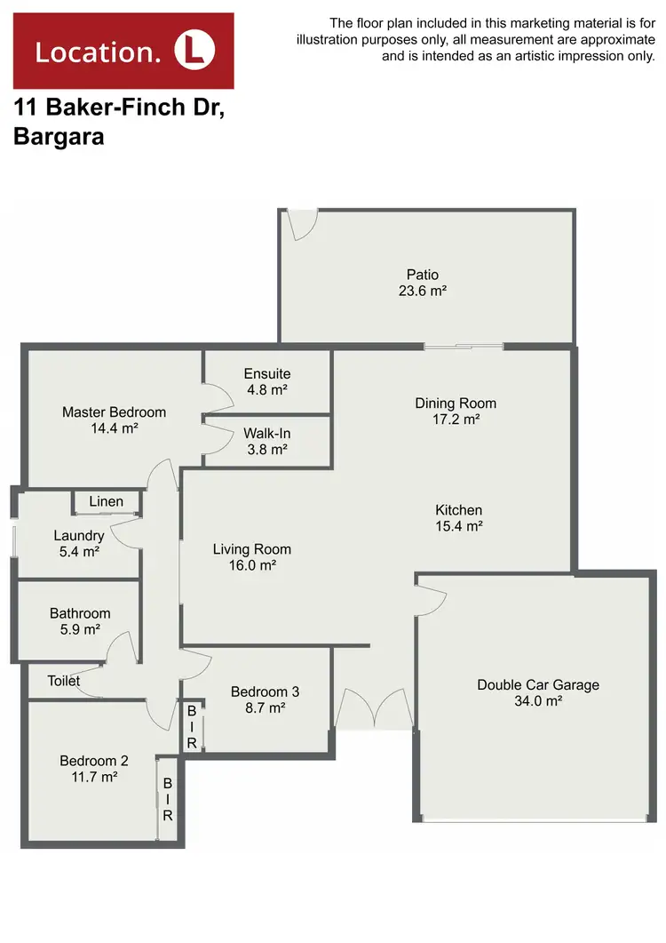 Floorplan of Homely house listing, 11 Baker Finch Drive, Bargara QLD 4670