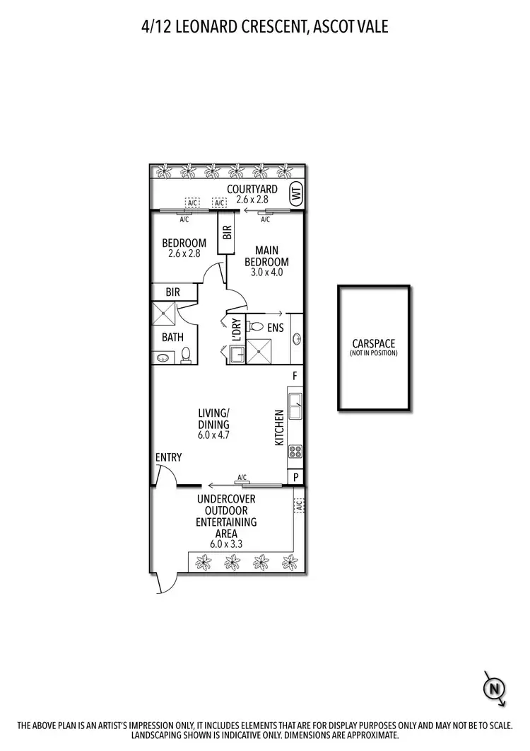 Floorplan of Homely apartment listing, 4/12 Leonard Crescent, Ascot Vale VIC 3032