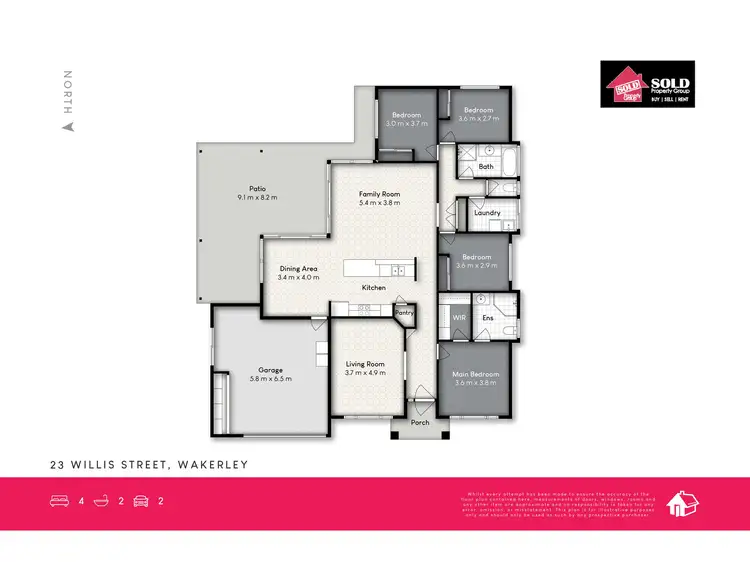 Floorplan of Homely house listing, 23 Willis Street, Wakerley QLD 4154