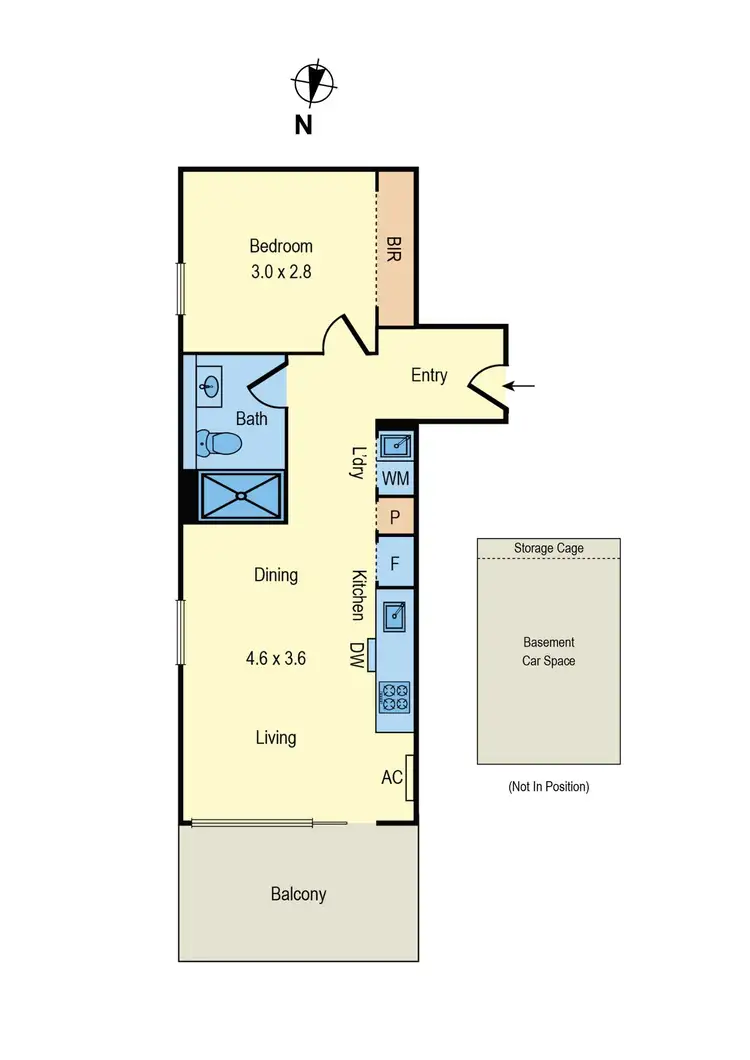 Floorplan of Homely apartment listing, 705/32 Lilydale Grove, Hawthorn East VIC 3123