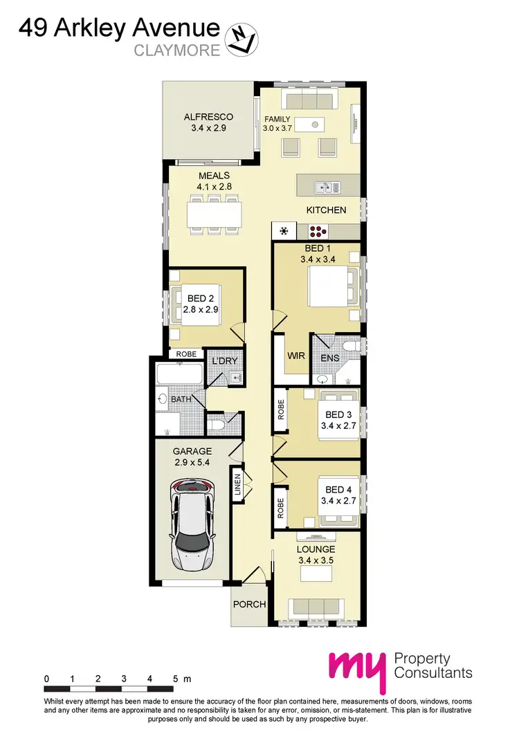 Floorplan of Homely house listing, 49 Arkley Avenue, Claymore NSW 2559