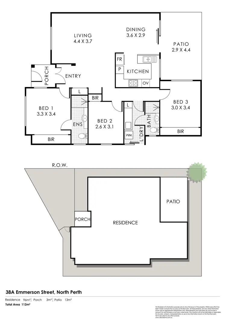 Floorplan of Homely house listing, 38A Emmerson Street, North Perth WA 6006