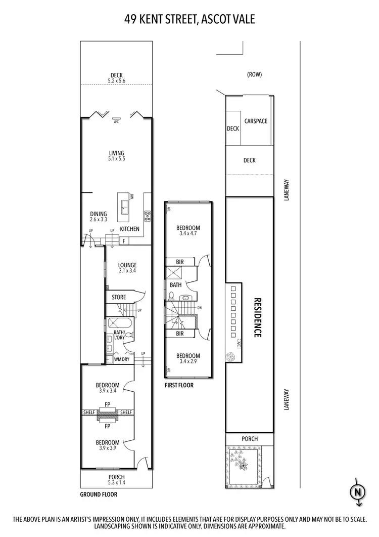 Floorplan of Homely house listing, 49 Kent Street, Ascot Vale VIC 3032