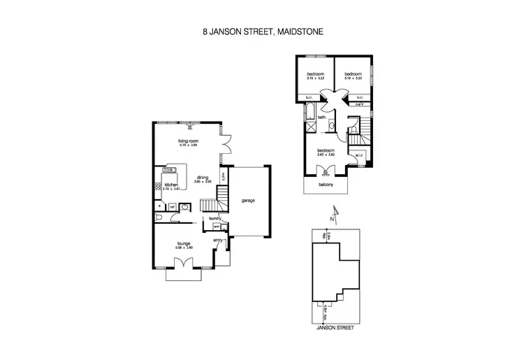 Floorplan of Homely house listing, 2/8 Janson Street, Maidstone VIC 3012