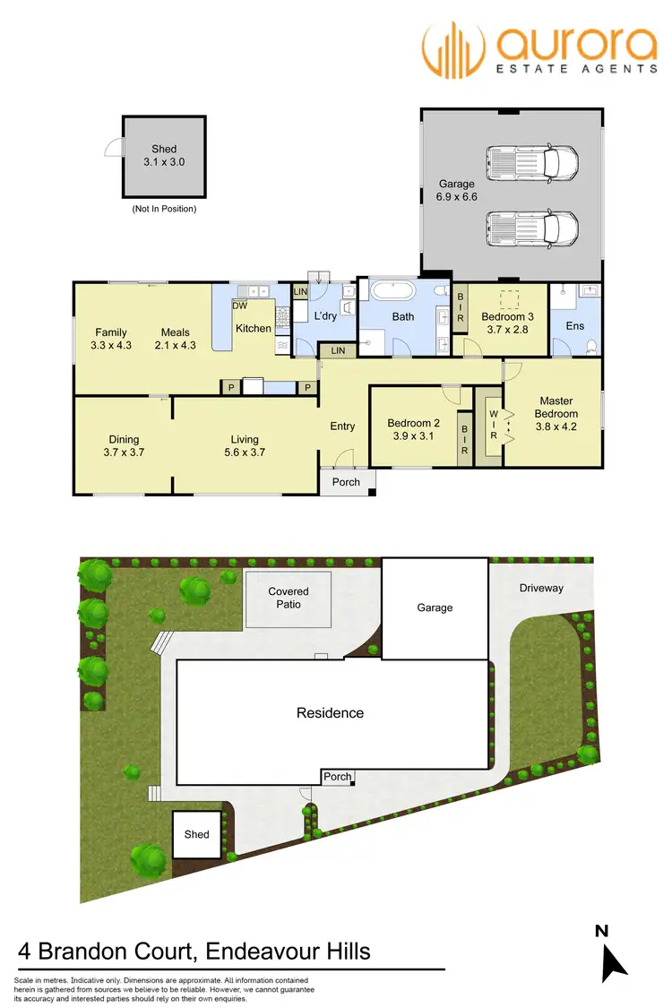 Floorplan of Homely house listing, 4 Brandon Court, Endeavour Hills VIC 3802