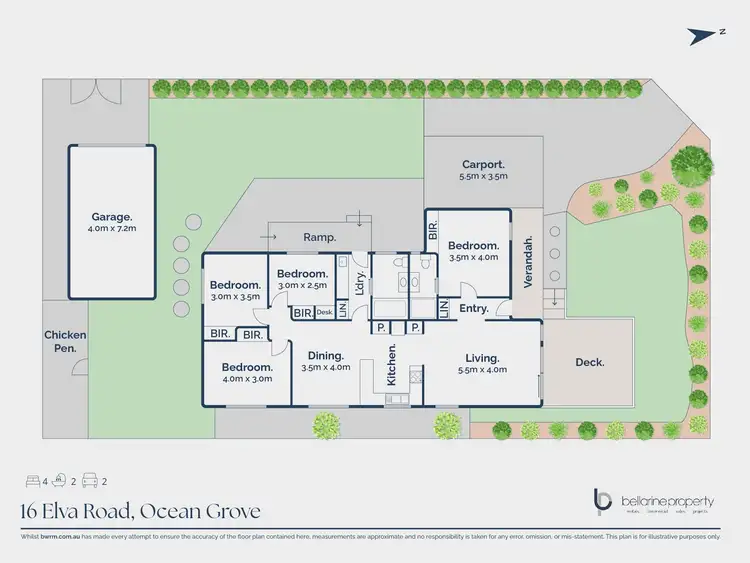 Floorplan of Homely house listing, 16 Elva Road, Ocean Grove VIC 3226