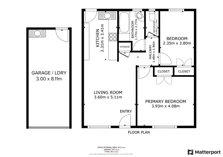 Floorplan of Homely unit listing, 5/51 Leicester Street, Coorparoo QLD 4151