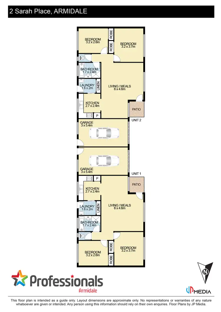 Floorplan of Homely unit listing, 2 Sarah Place, Armidale NSW 2350