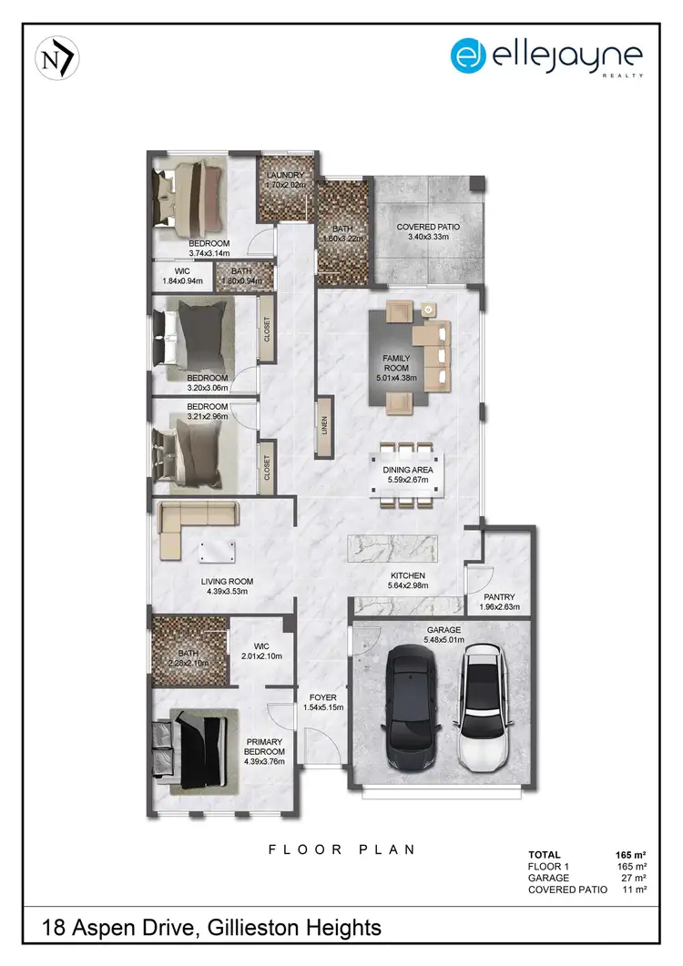 Floorplan of Homely house listing, 18 Aspen Drive, Gillieston Heights NSW 2321